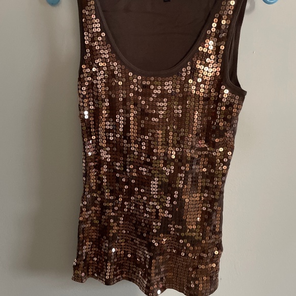 Express Tops - Express size L sequined tank top-LN-vintage